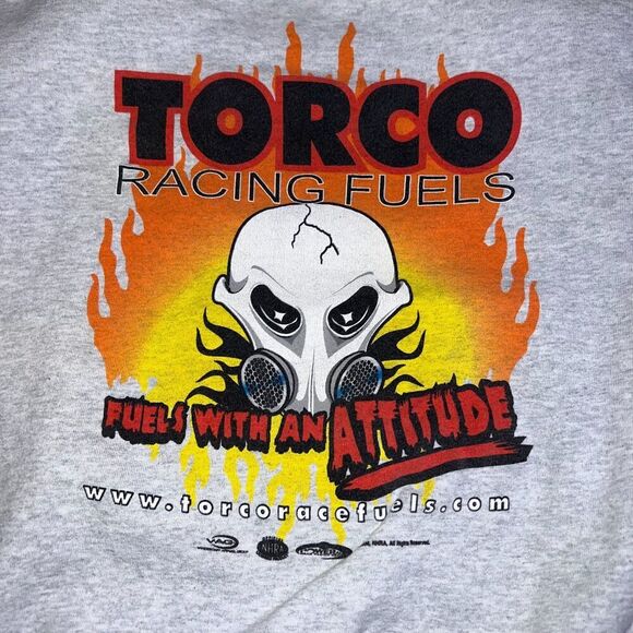 2006 Torco Racing Sweatshirt Sz XL Grey Double Sided Grpahic Pullobver Crewneck - Picture 7 of 10